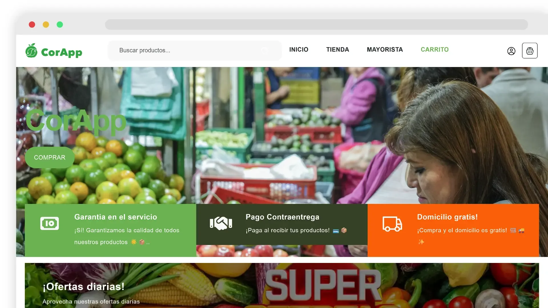 Vista previa de CorApp